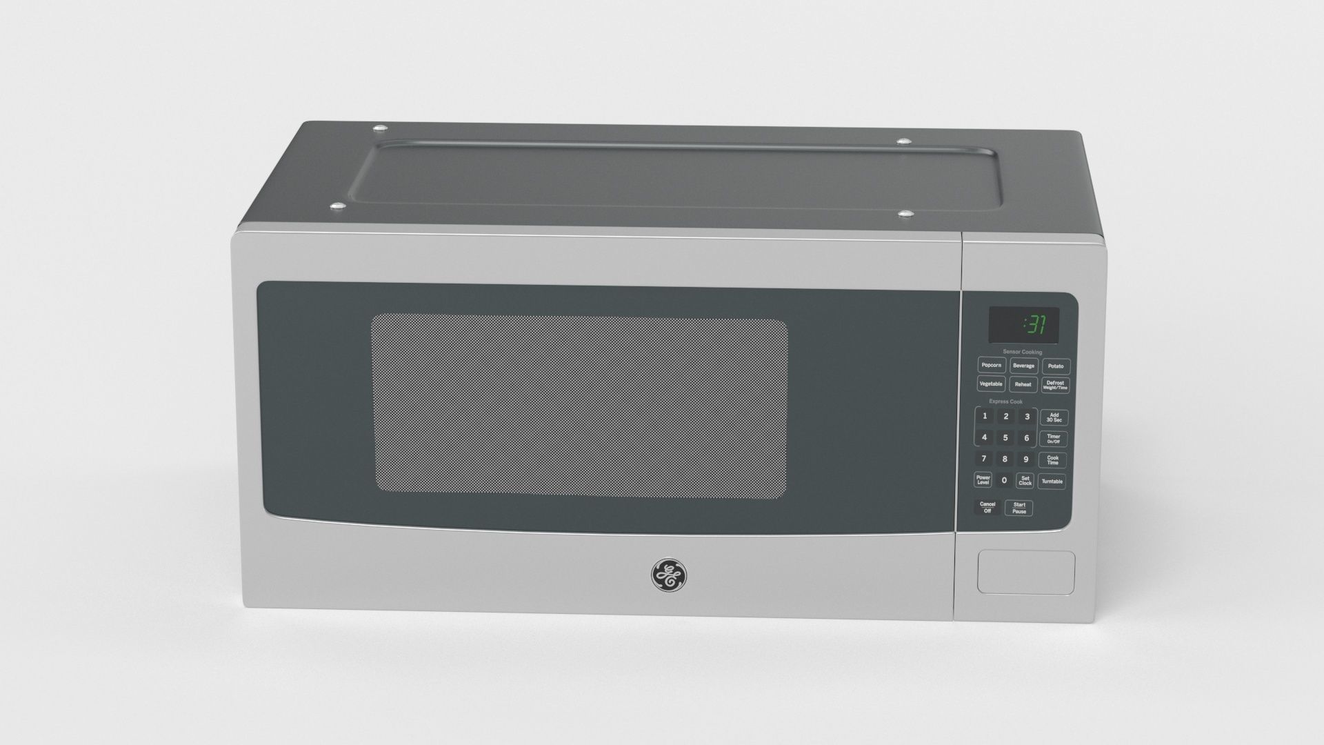 GE Profile Countertop Microwave Oven PEM31SFSS 3D model CGTrader
