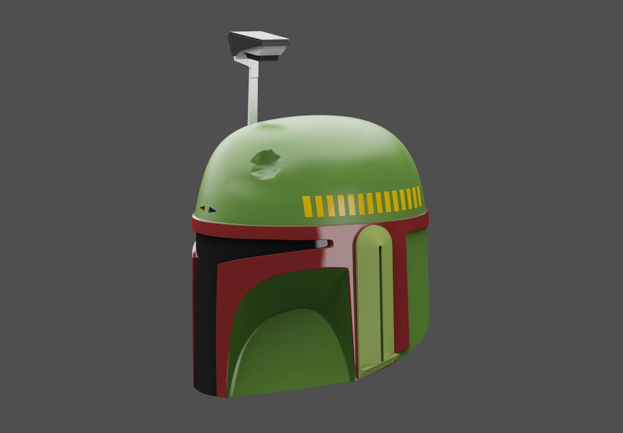 Boba Fett Helmet 3D Print Files STL - The Book Of Boba Fett 3D model 3D ...