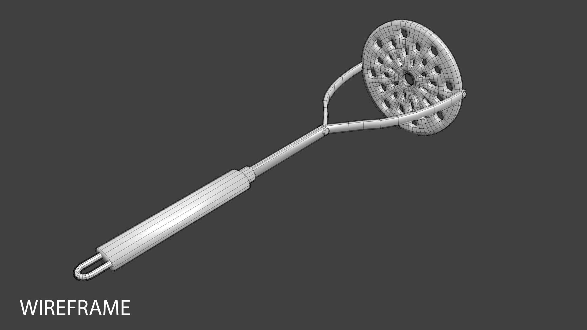 Utensil Solid Pusher 3D model CGTrader