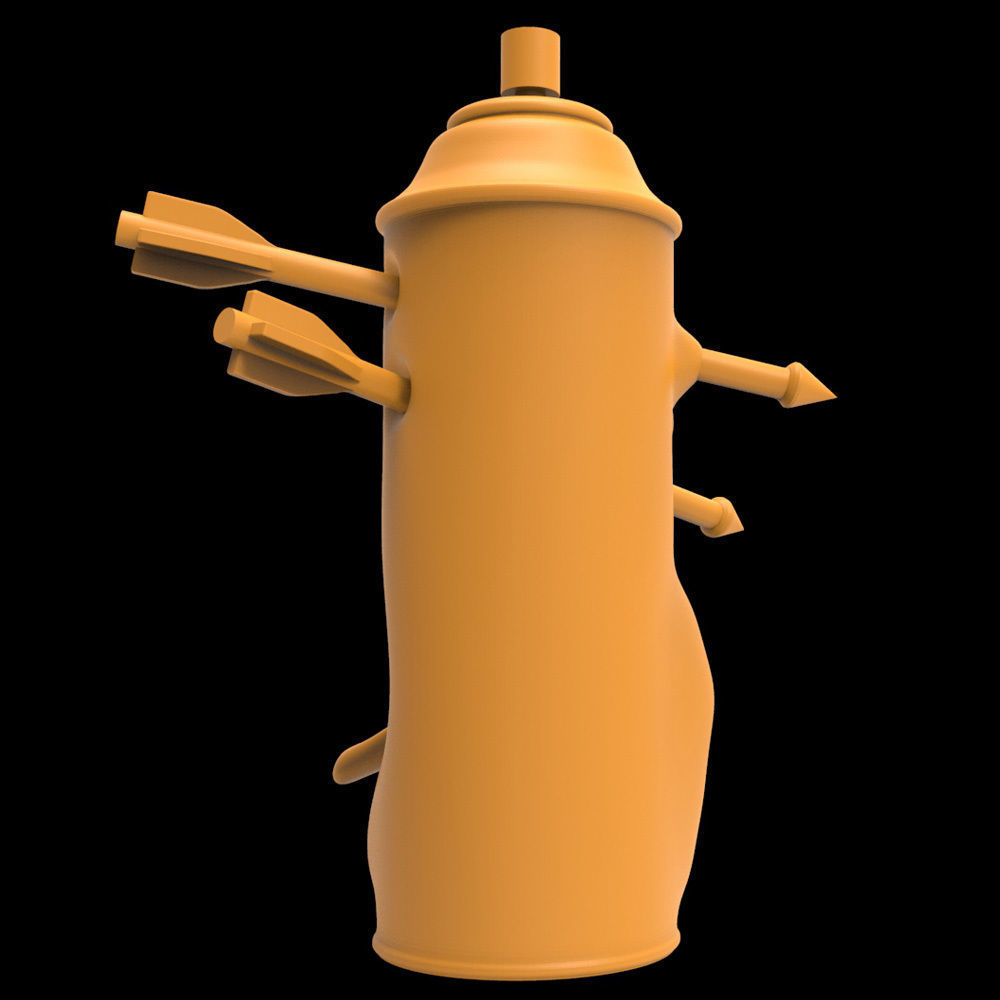 Monster Can 04 3D model 3D printable CGTrader