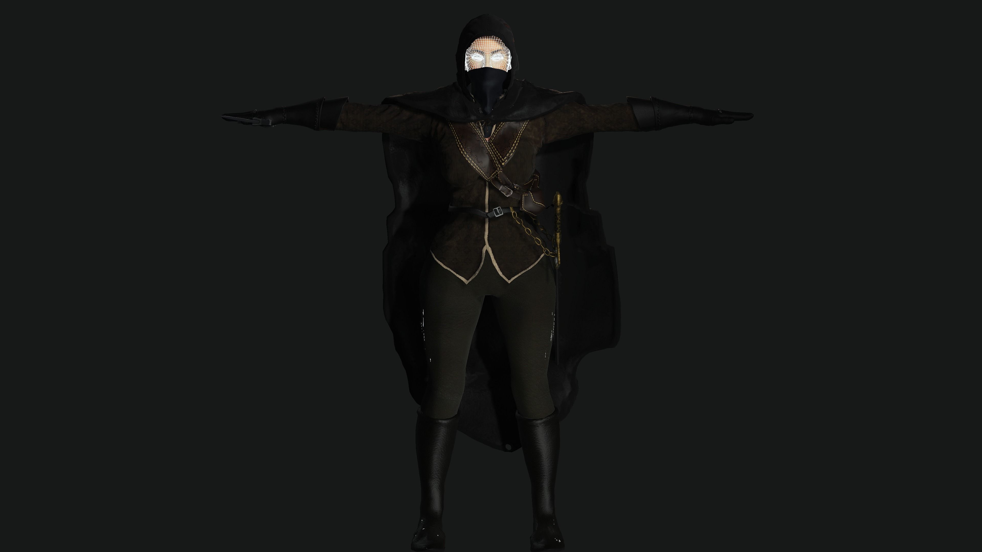 Realistic Rig 3D model AAA 3D FANTASY WARRIOR ASSASSIN - REALISTIC RIG GAME CHARACTER ...