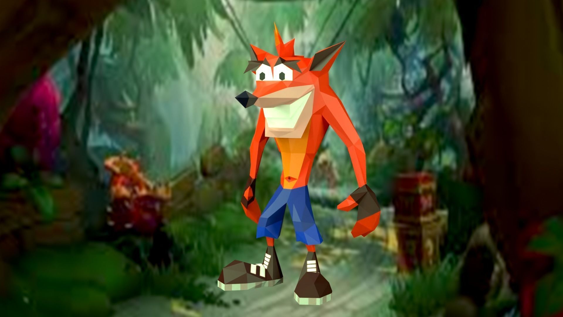 3D model PlayStation Crash Bandicoot VR / AR / lowpoly CGTrader