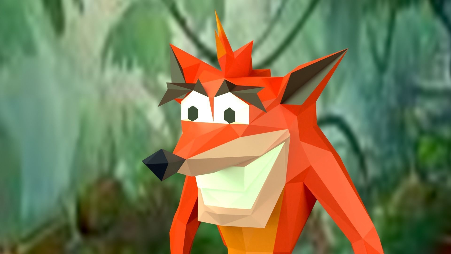 3D model PlayStation Crash Bandicoot VR / AR / lowpoly CGTrader