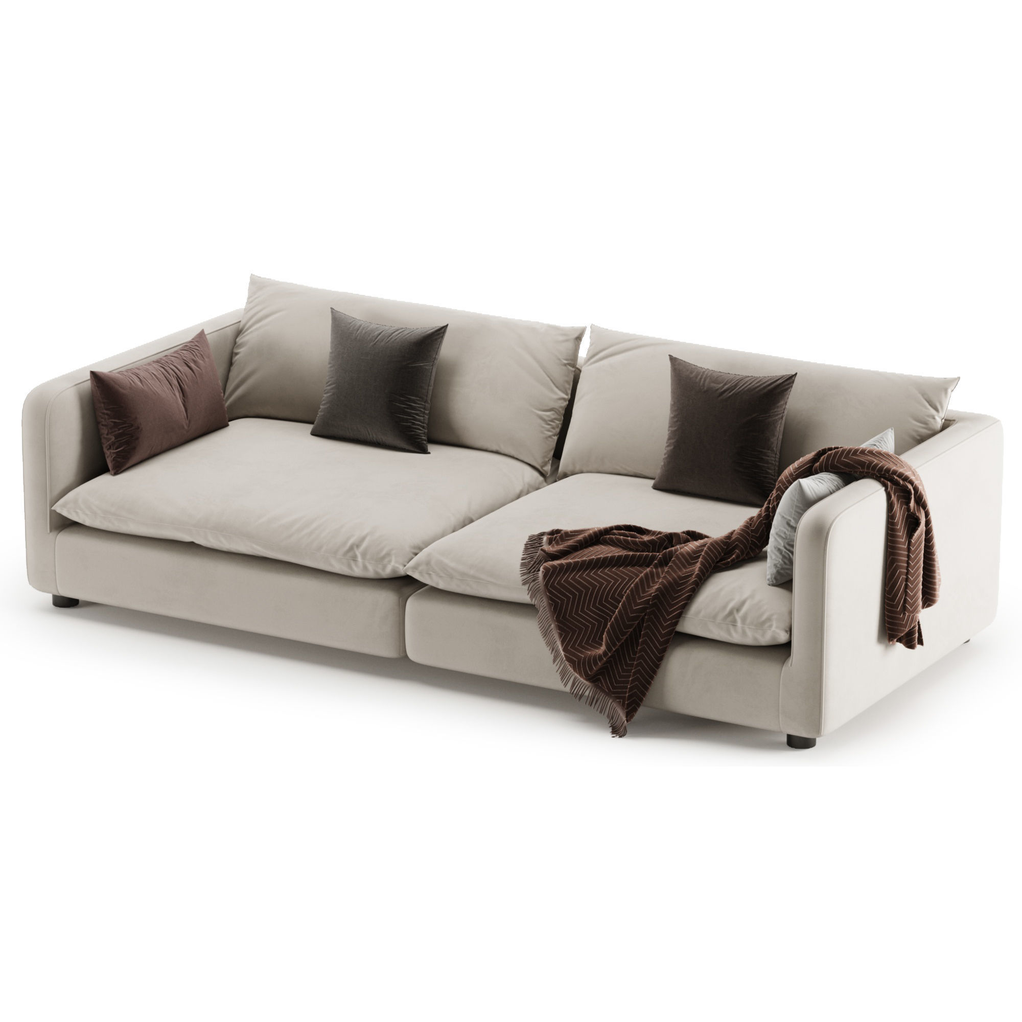 Unwind Sofa by CrateBarrel 3D model CGTrader