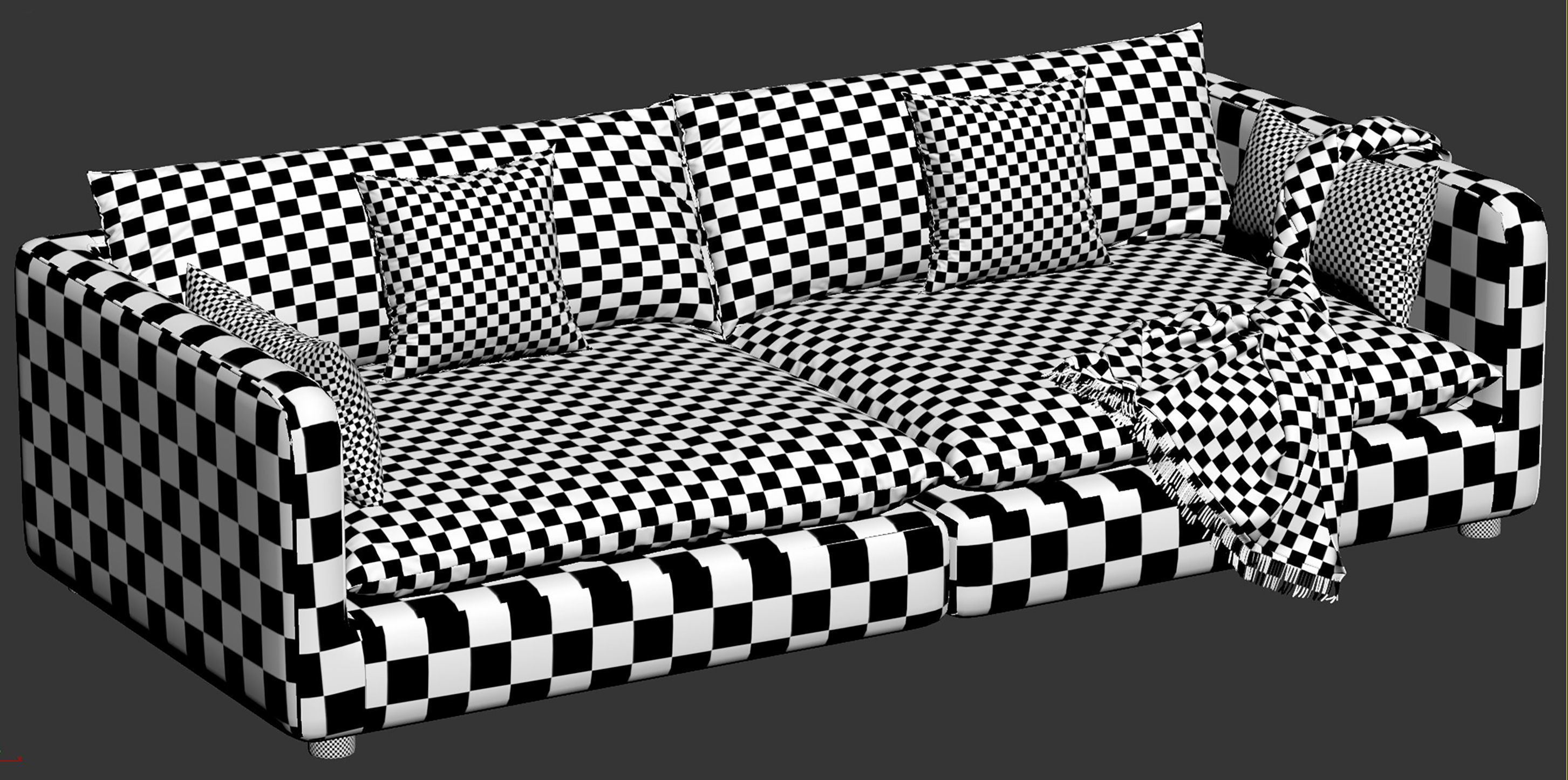 Unwind Sofa by CrateBarrel 3D model CGTrader
