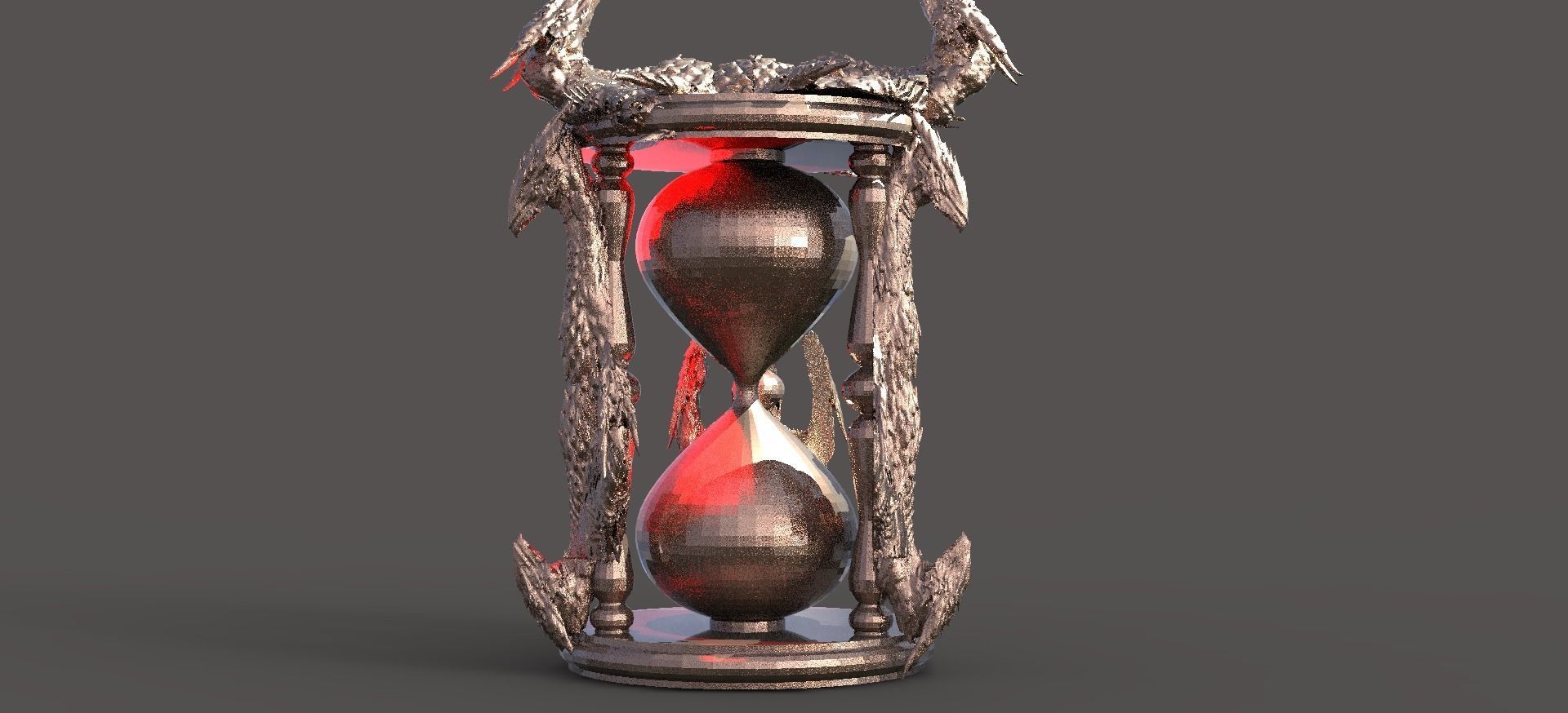 Dragon hourglass 4 3D model | CGTrader