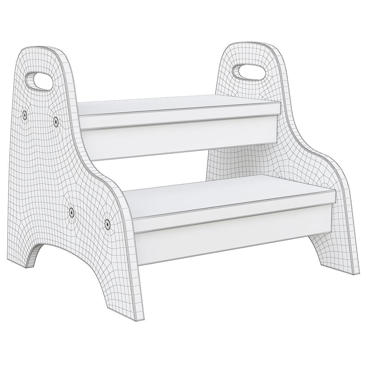 TROGEN Children step stool 3D model CGTrader