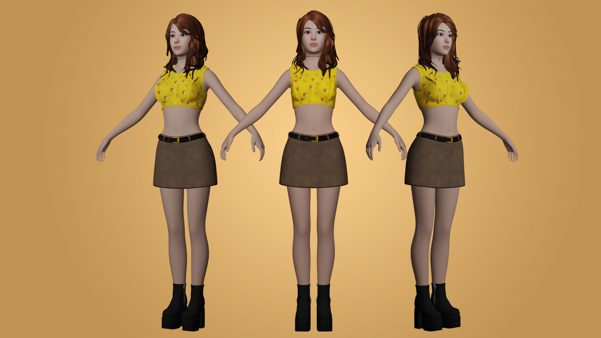 3D model Lyli Character VR / AR / low-poly | CGTrader