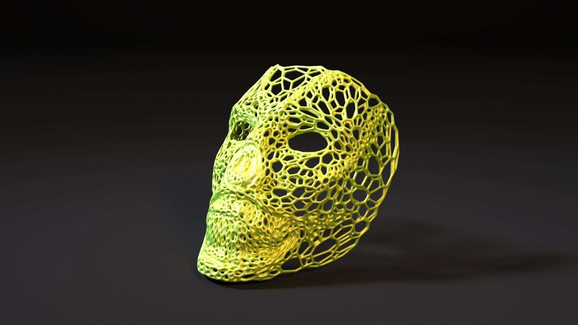 Halloween zombie mask 3D model 3D printable CGTrader