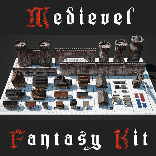 Medievel Fantasy Kit 3D model CGTrader