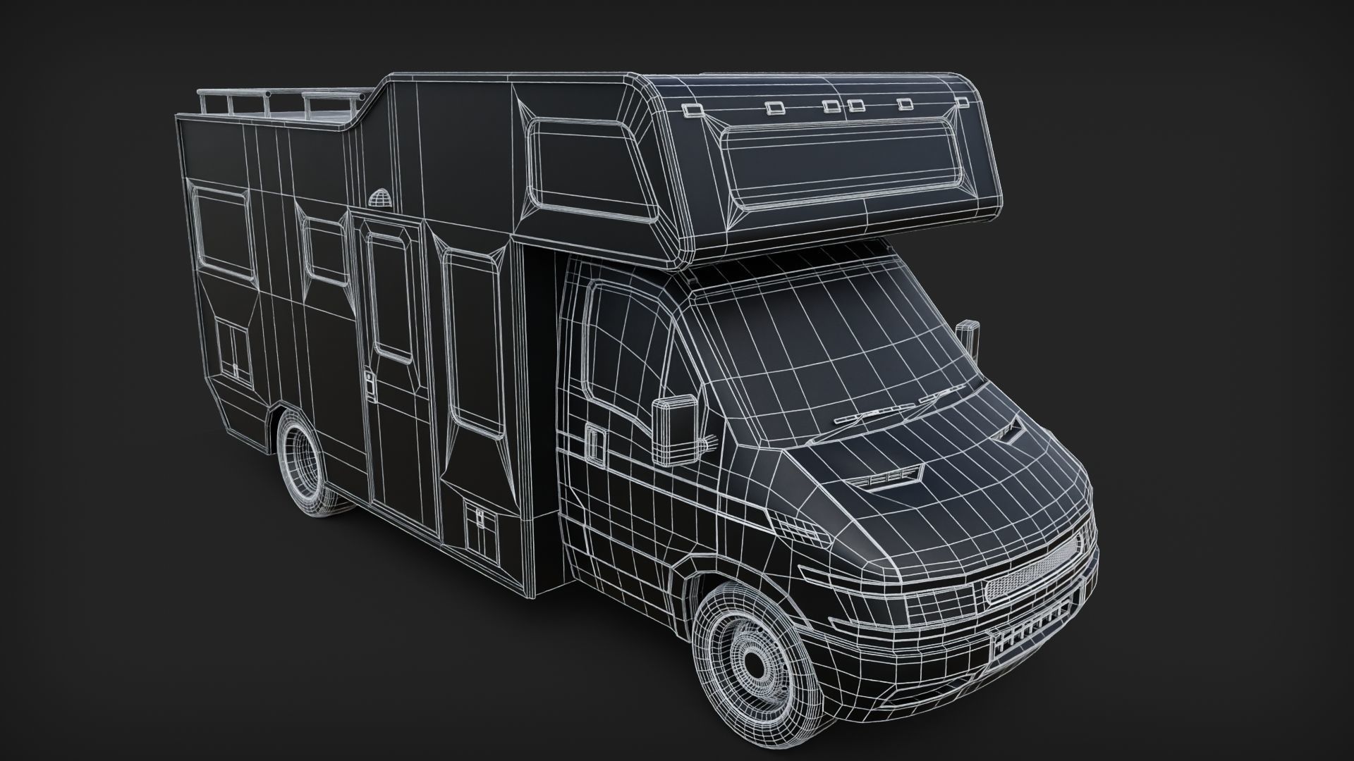 3D model motor home rv camper van VR / AR / low-poly | CGTrader