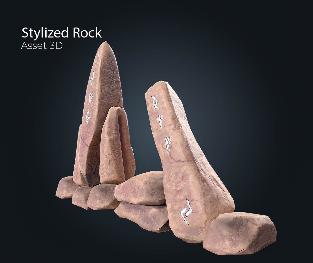 Stylized Rock V1 free VR / AR / low-poly 3D model | CGTrader