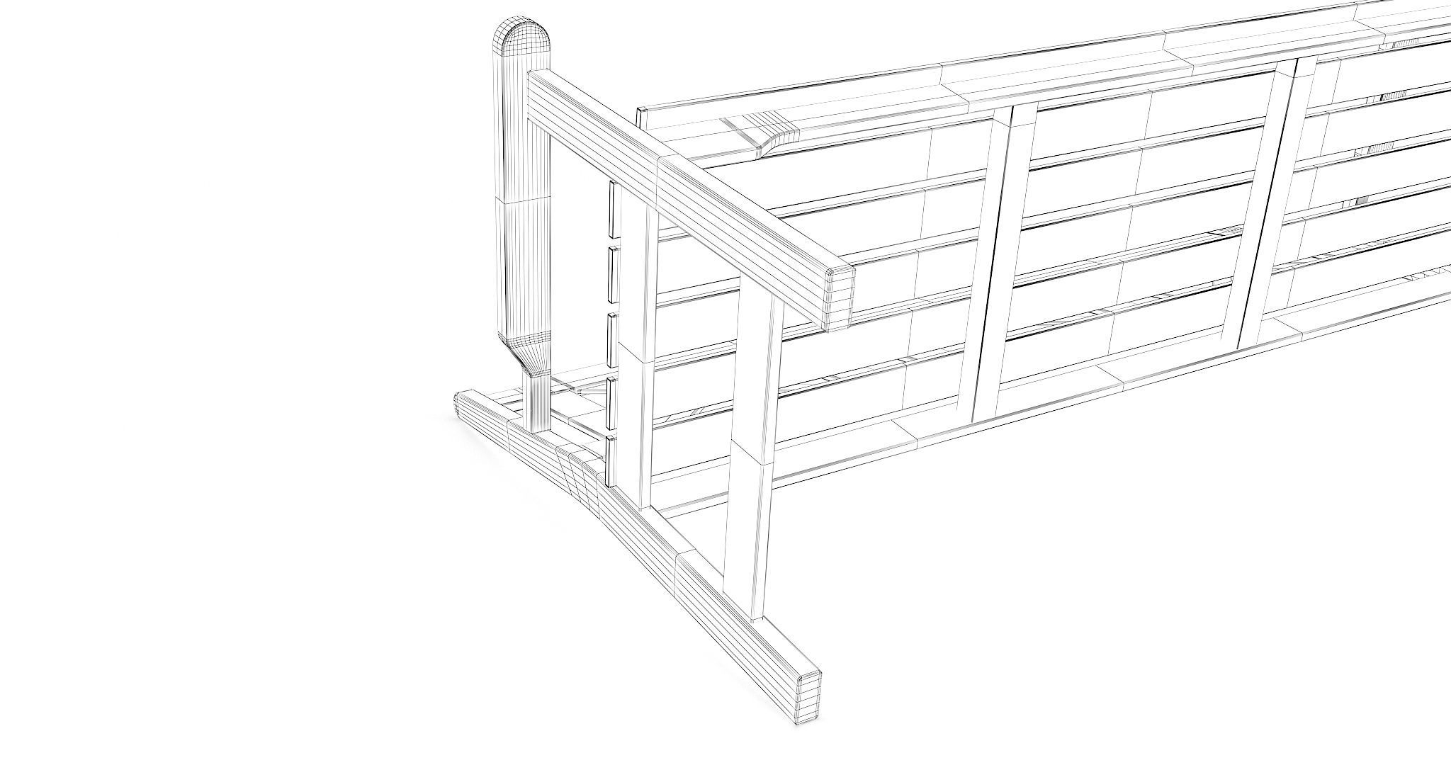 Outdoor Garden Sofa 3D model CGTrader