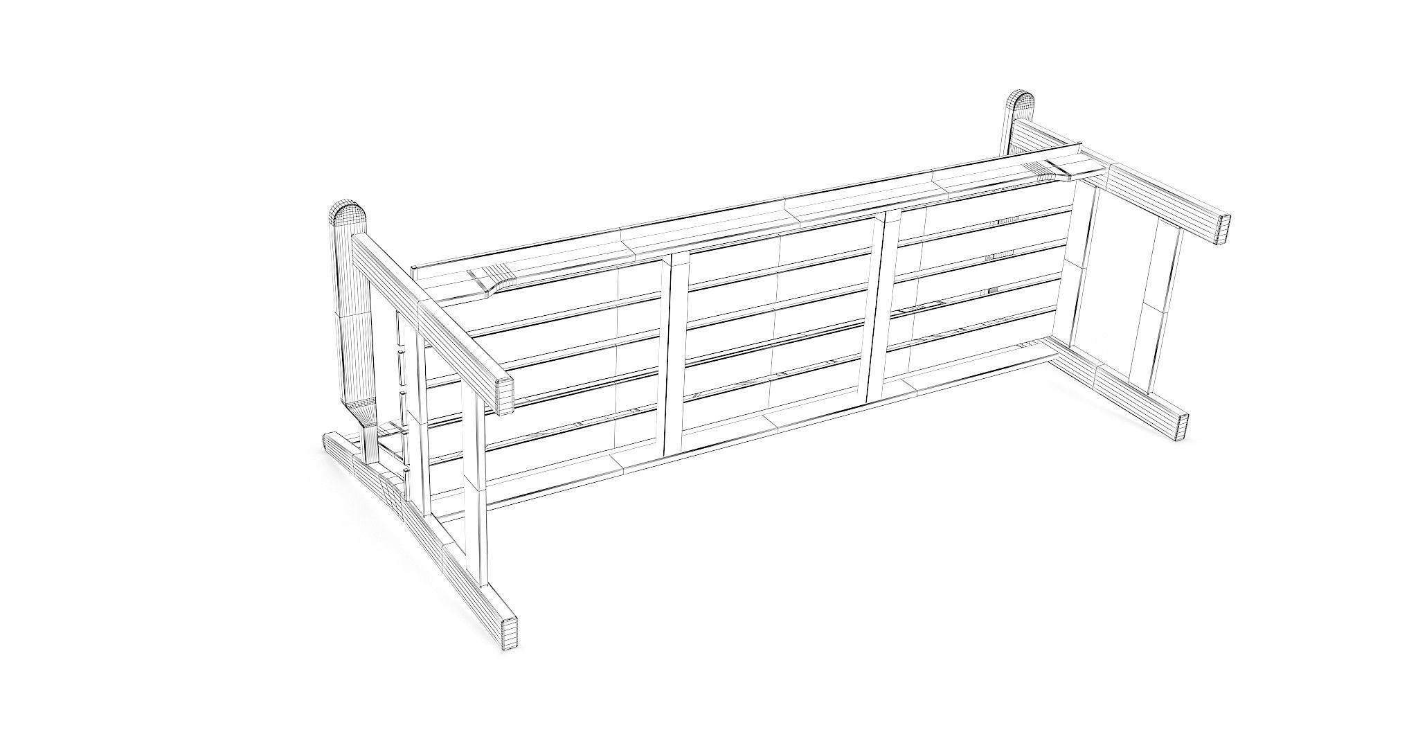 Outdoor Garden Sofa 3D model CGTrader