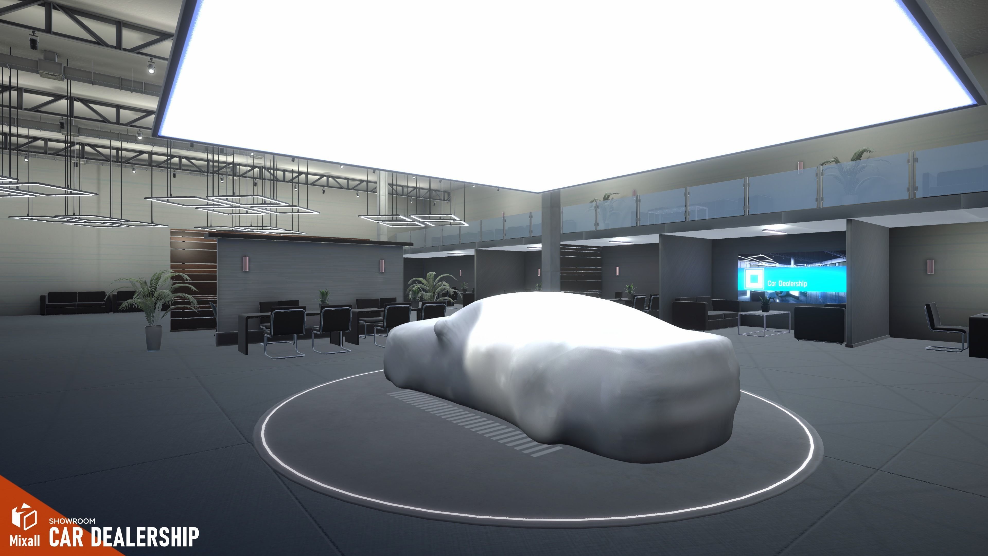 Car dealership - Showroom 3D model | CGTrader