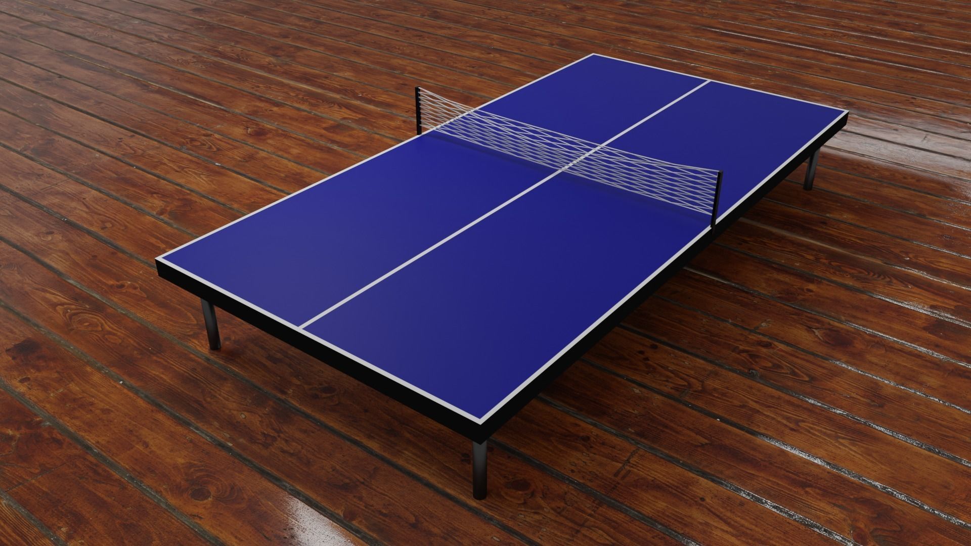 3D model Realistic 3D Ping Pong Table Model VR / AR / lowpoly CGTrader