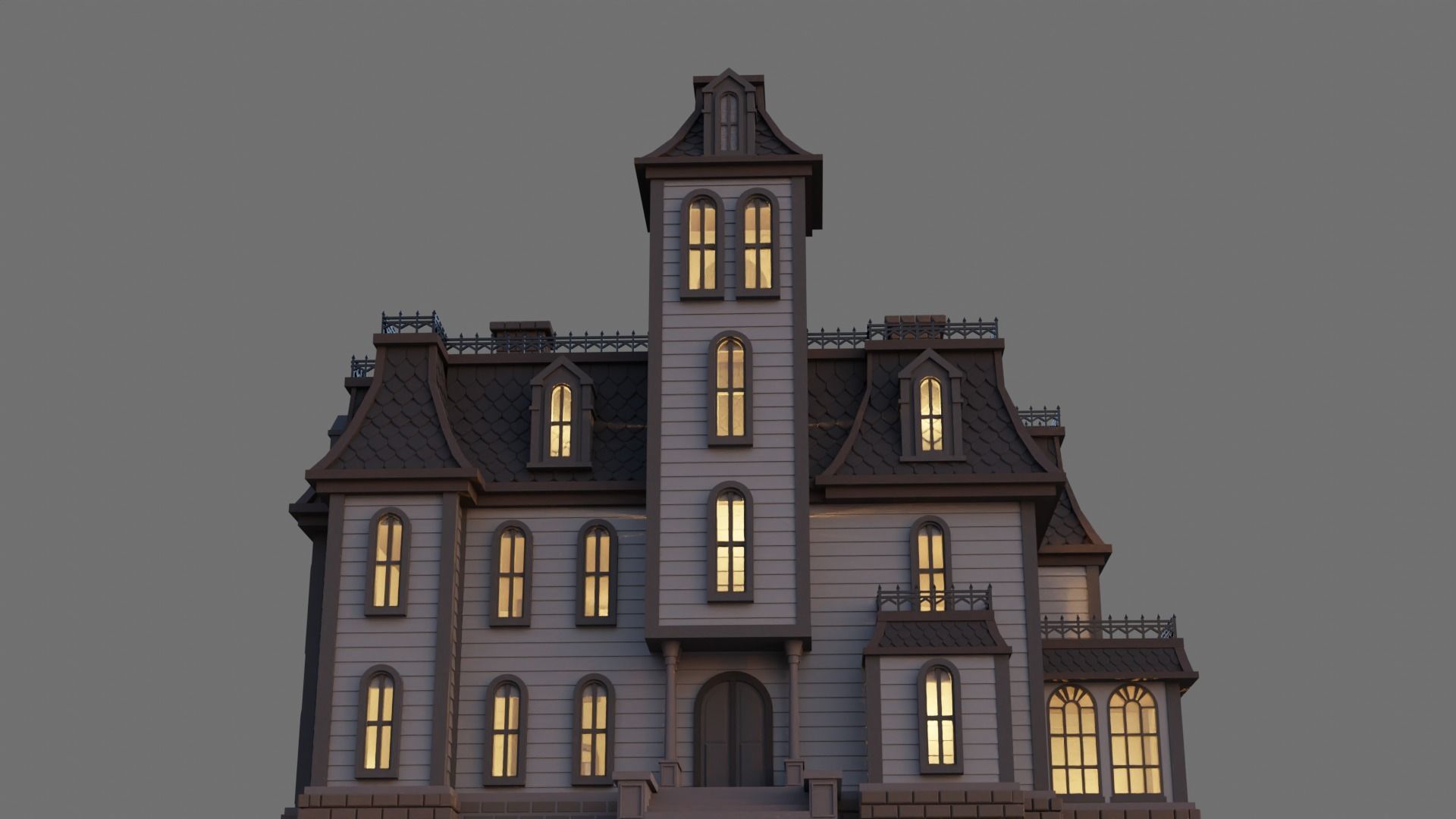Addams Family House 3D model CGTrader
