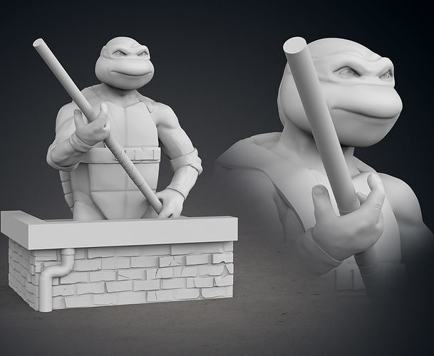 Donatello Bust 3D model 3D printable | CGTrader