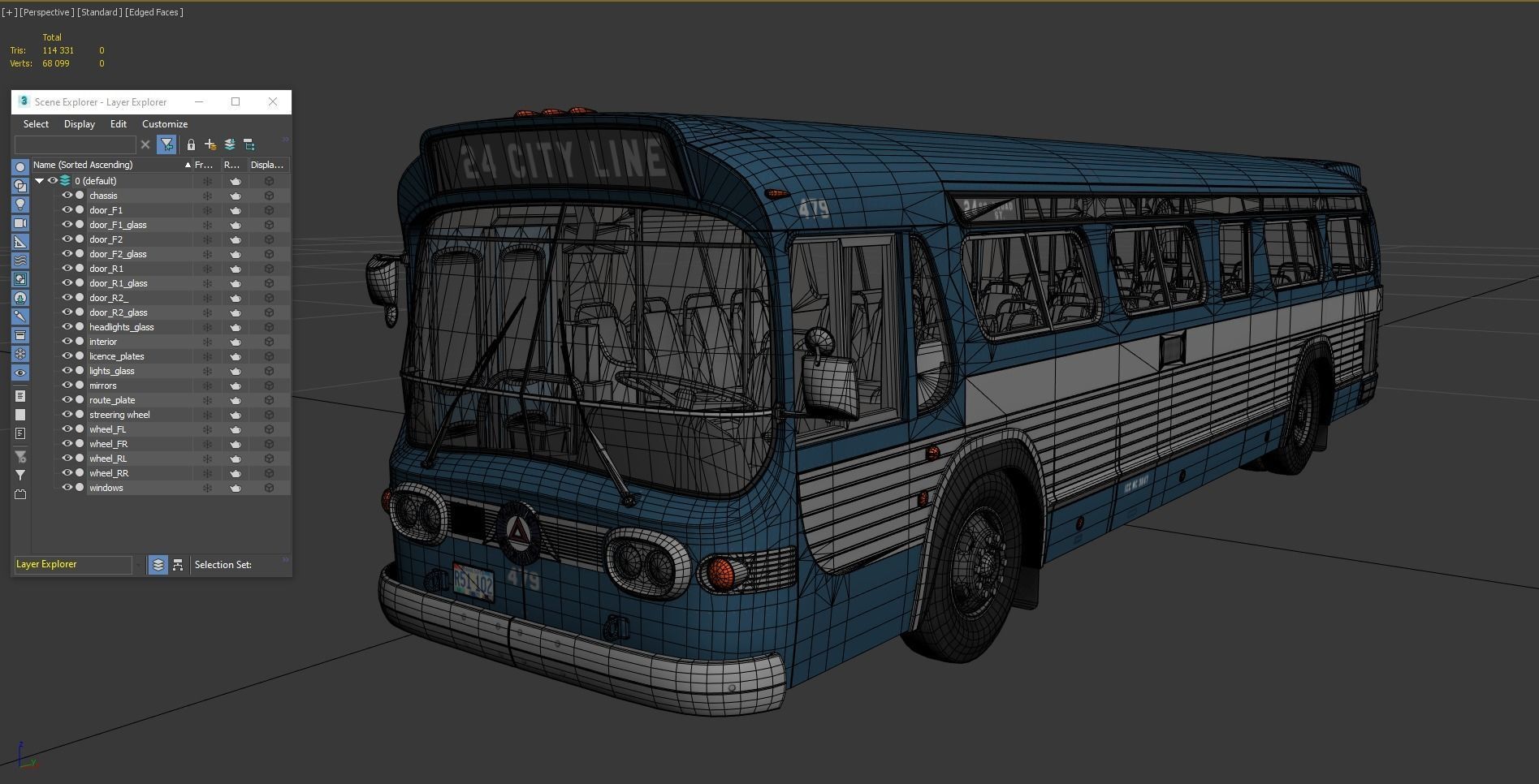 3D model City bus VR / AR / low-poly | CGTrader