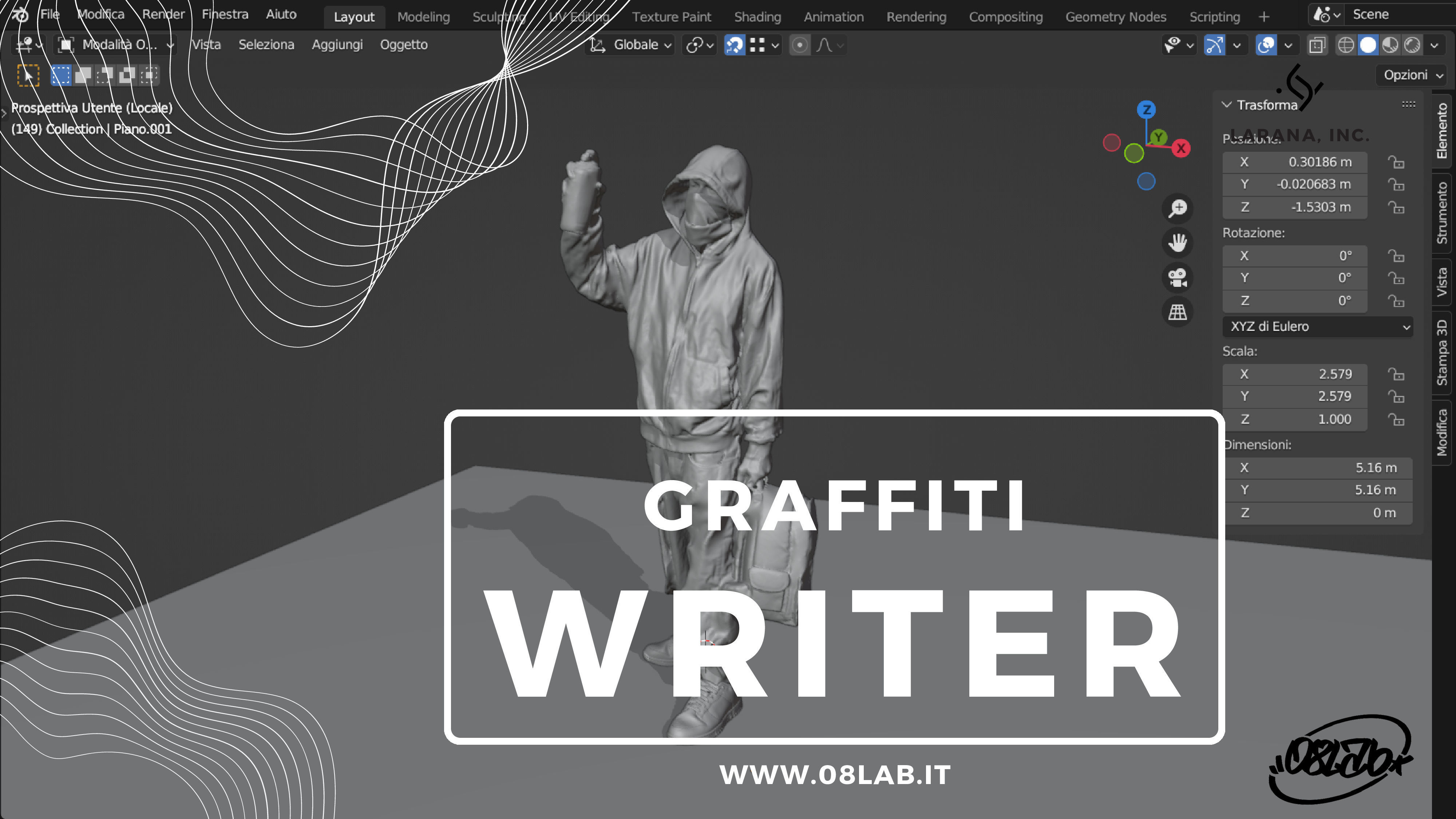 3d scan of a Graffiti Writer 3D model 3D printable | CGTrader