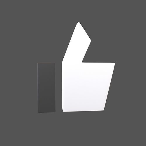 3D model Like Symbol V1 002 VR / AR / low-poly | CGTrader