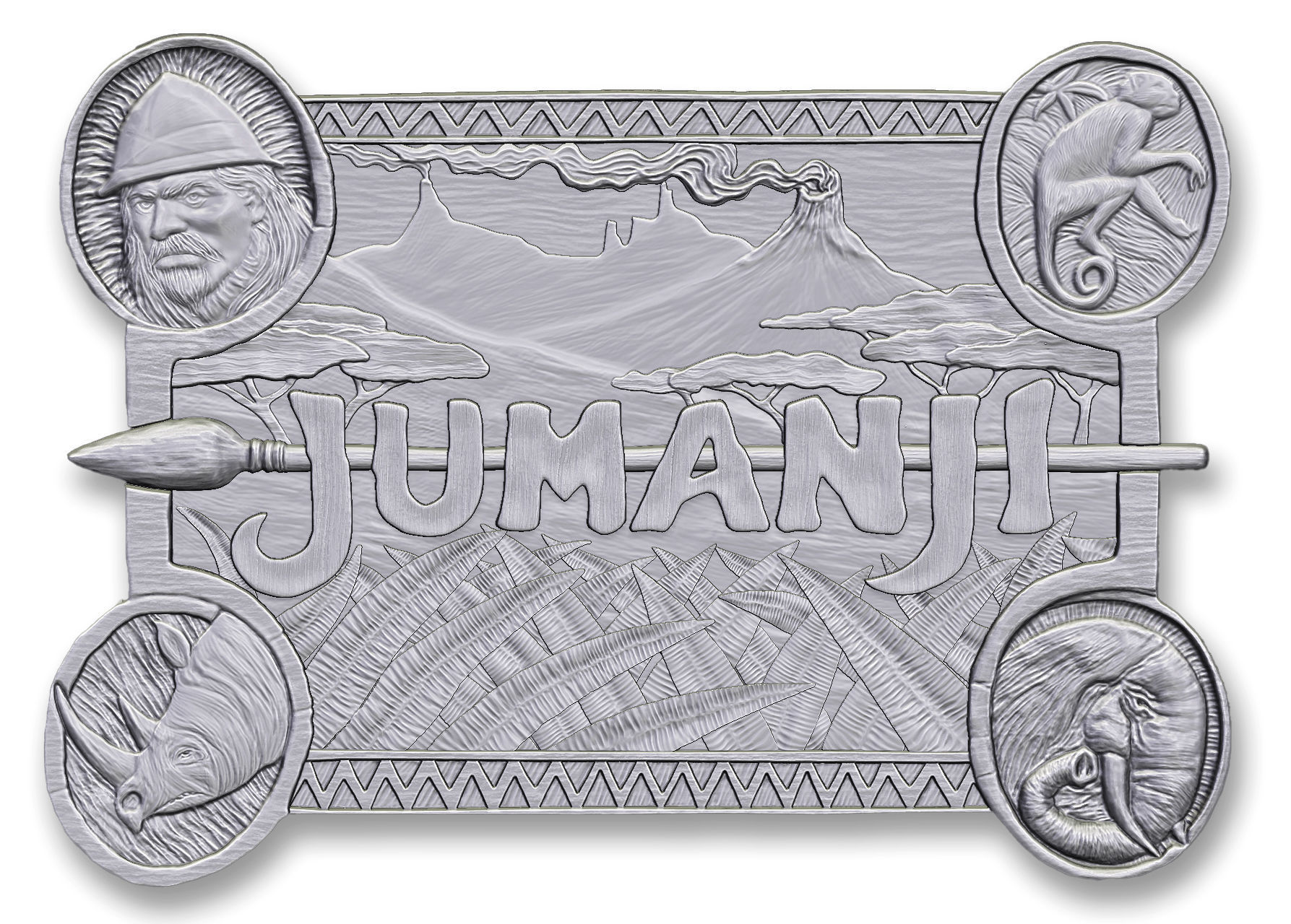 Jumanji game cover print 3D model CGTrader