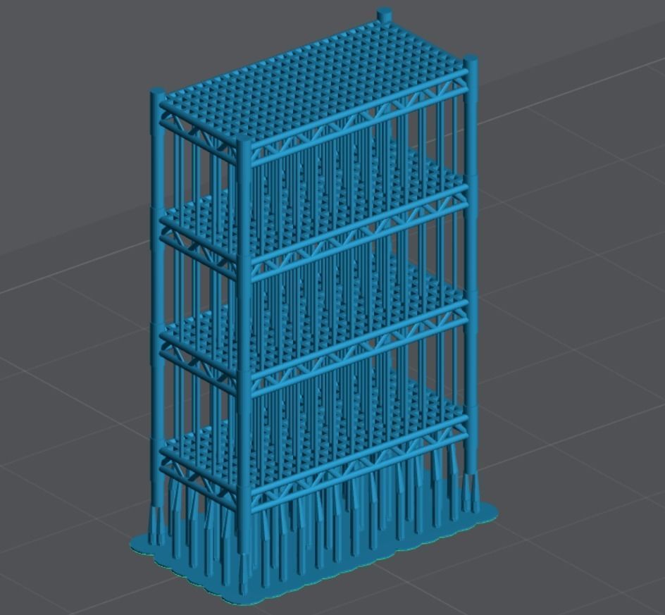 Rack Garage 64 Scale 3D model 3D printable | CGTrader