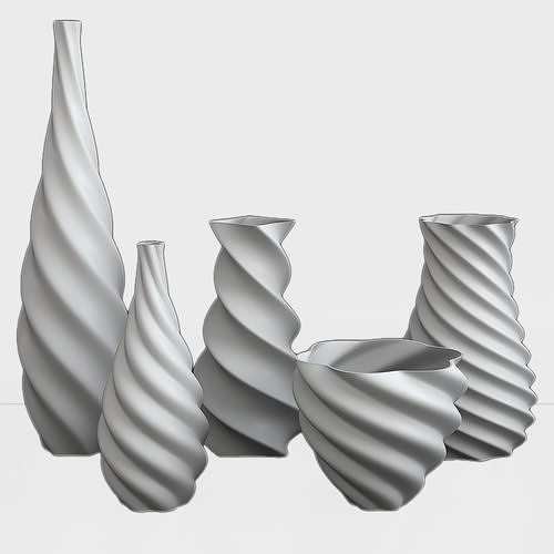 Twirl Vase 3D print model