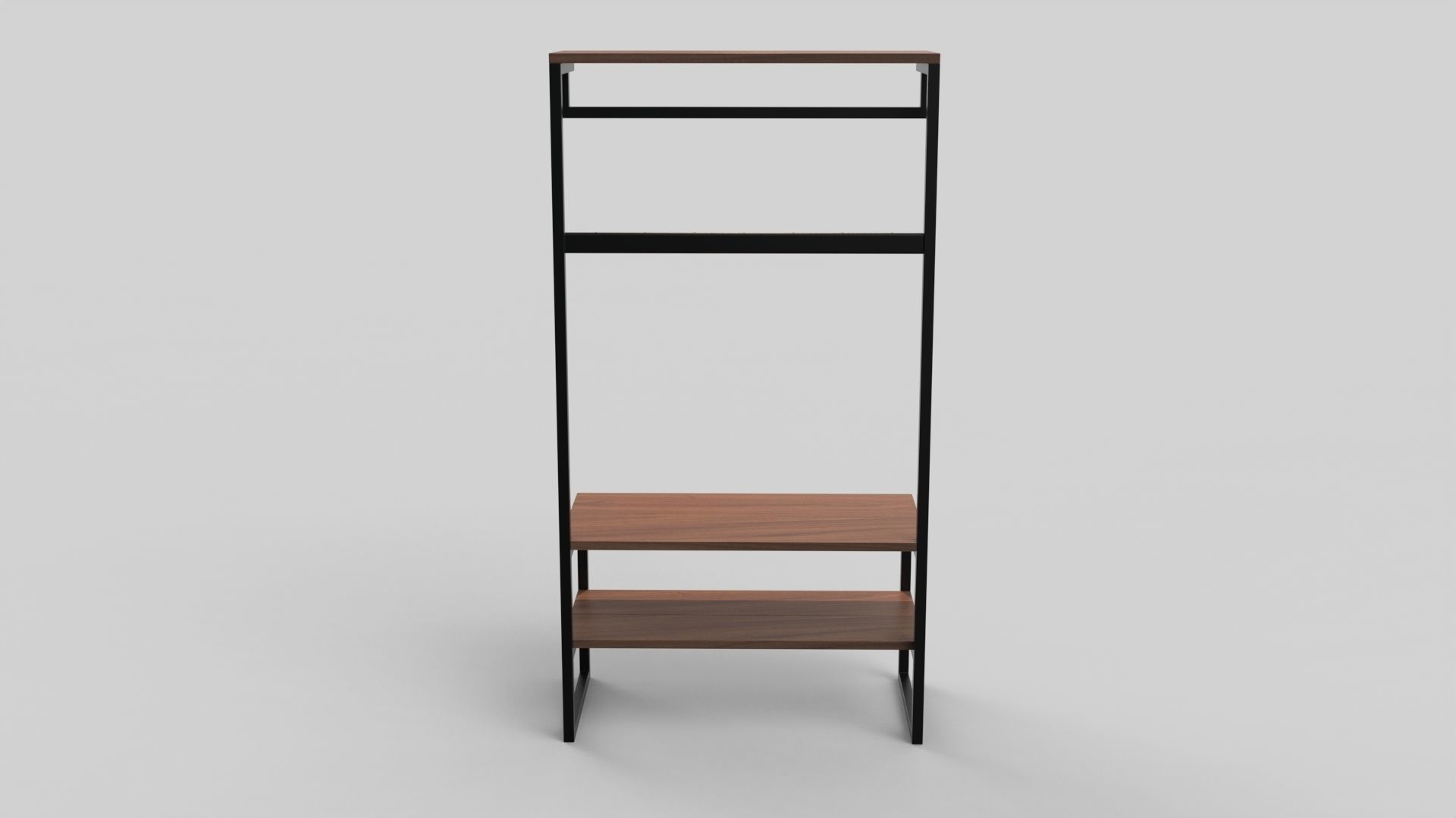 Coat rack metal and wood 02 3D model CGTrader