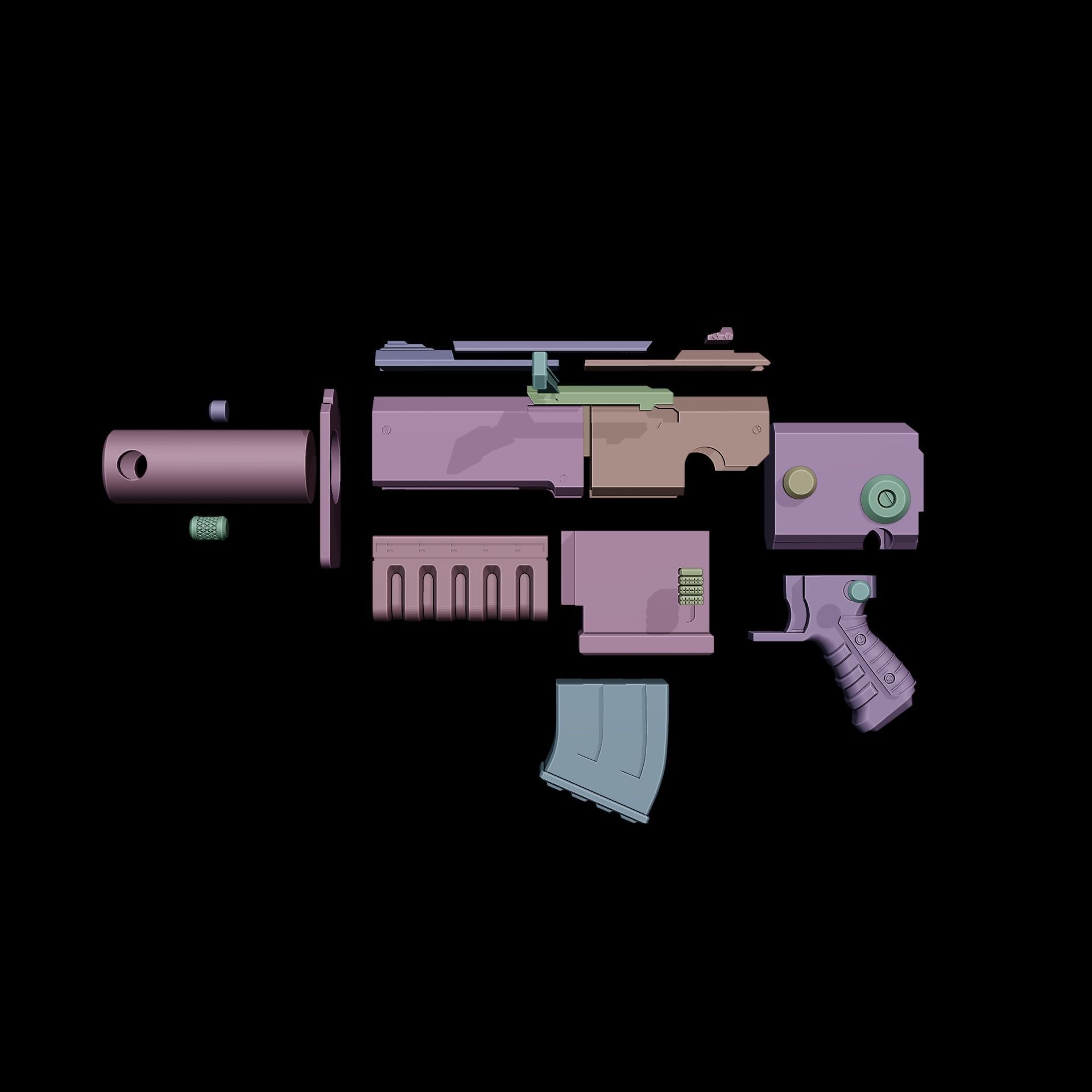 Boltgun Darktide Warhammer 40k 3D model 3D printable CGTrader