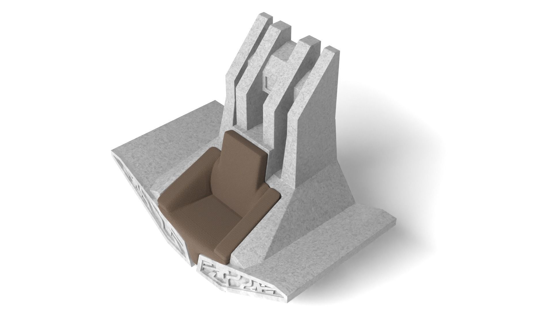 Bo-Katans Throne small 1-6 scale 3D model 3D printable | CGTrader
