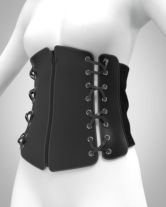 Under Bust Corset 3D model CGTrader