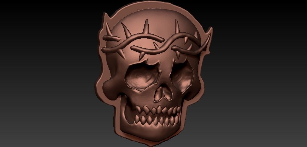 Skull With Throns 3D Model 3D Printable CGTrader Skull With Throns 3d Model 4f37a16be7