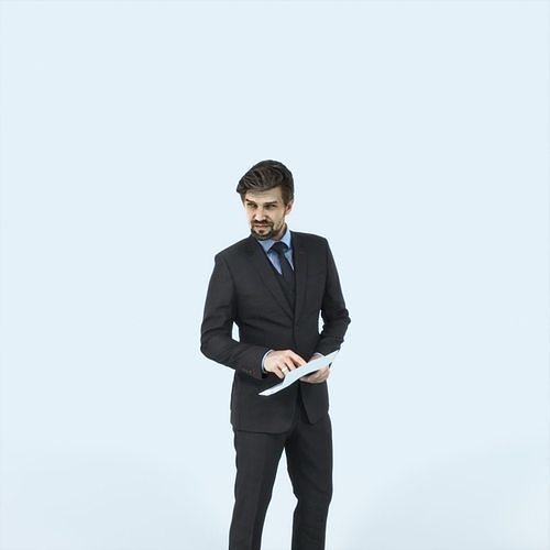 Ingrain 14A Documents Elegant Business Man