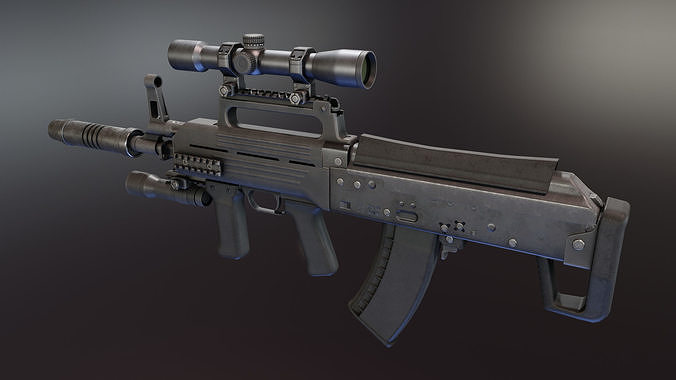 3D model KPA Type 88 Bullpup VR / AR / low-poly | CGTrader