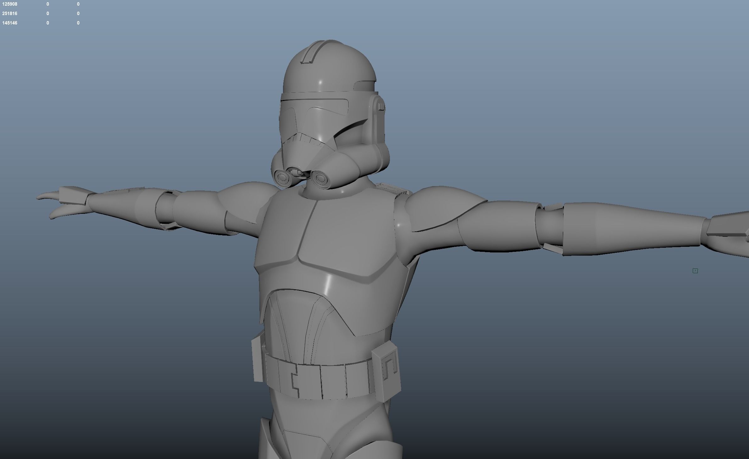 Clone Dynamic Model Clone Wars Style Clonetrooper Untextured 3D model | CGTrader