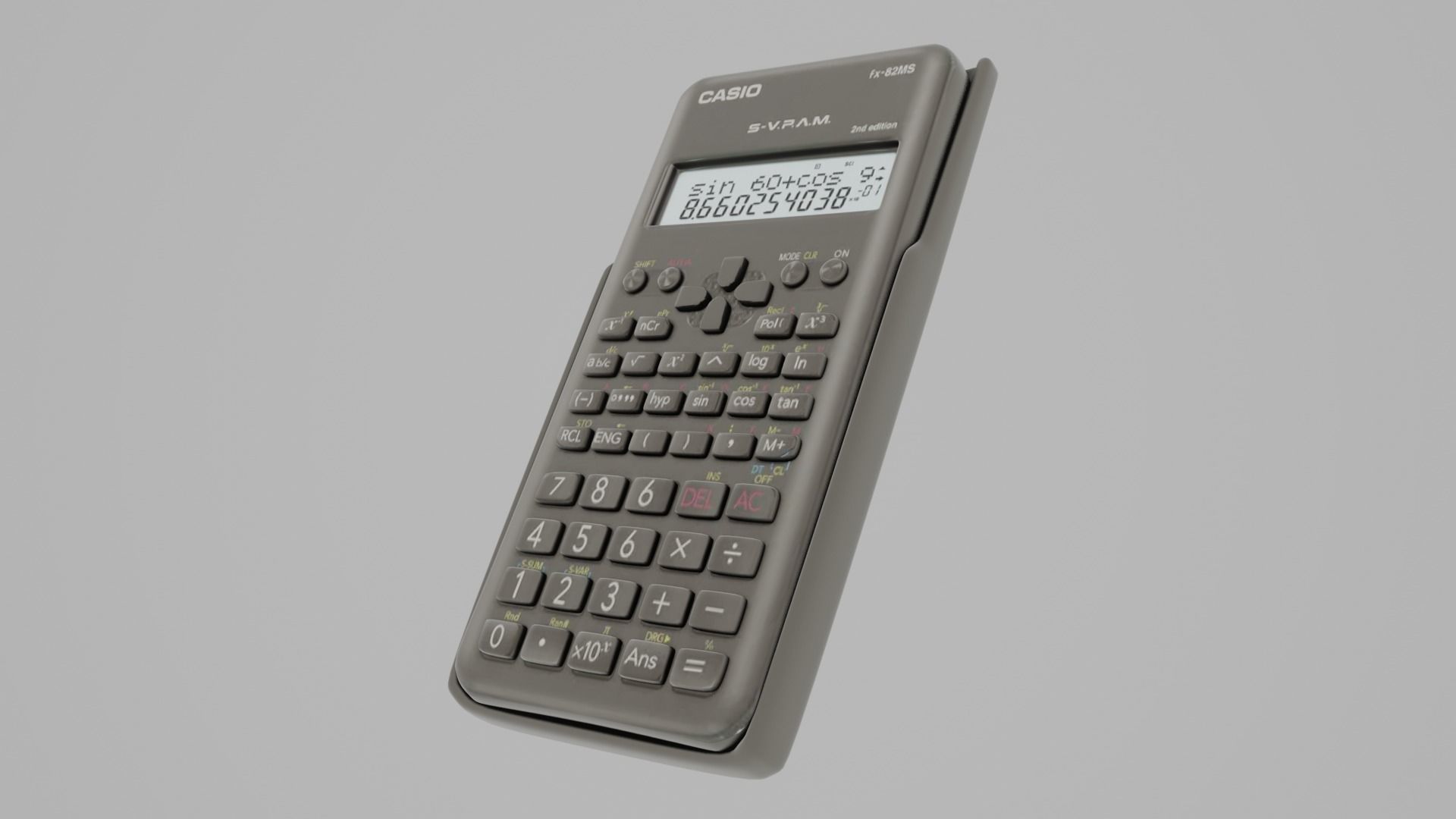 Casio FX-82MS Scientific Calculator 3D model | CGTrader