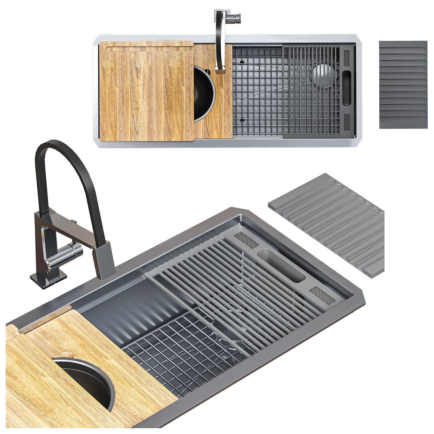 Delta sink set 3D model CGTrader