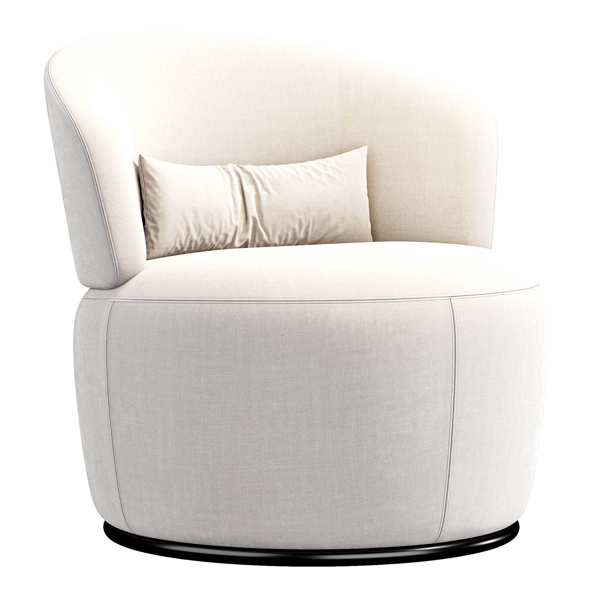Amber Boucle Swivel Chair By Castlery 3D model | CGTrader