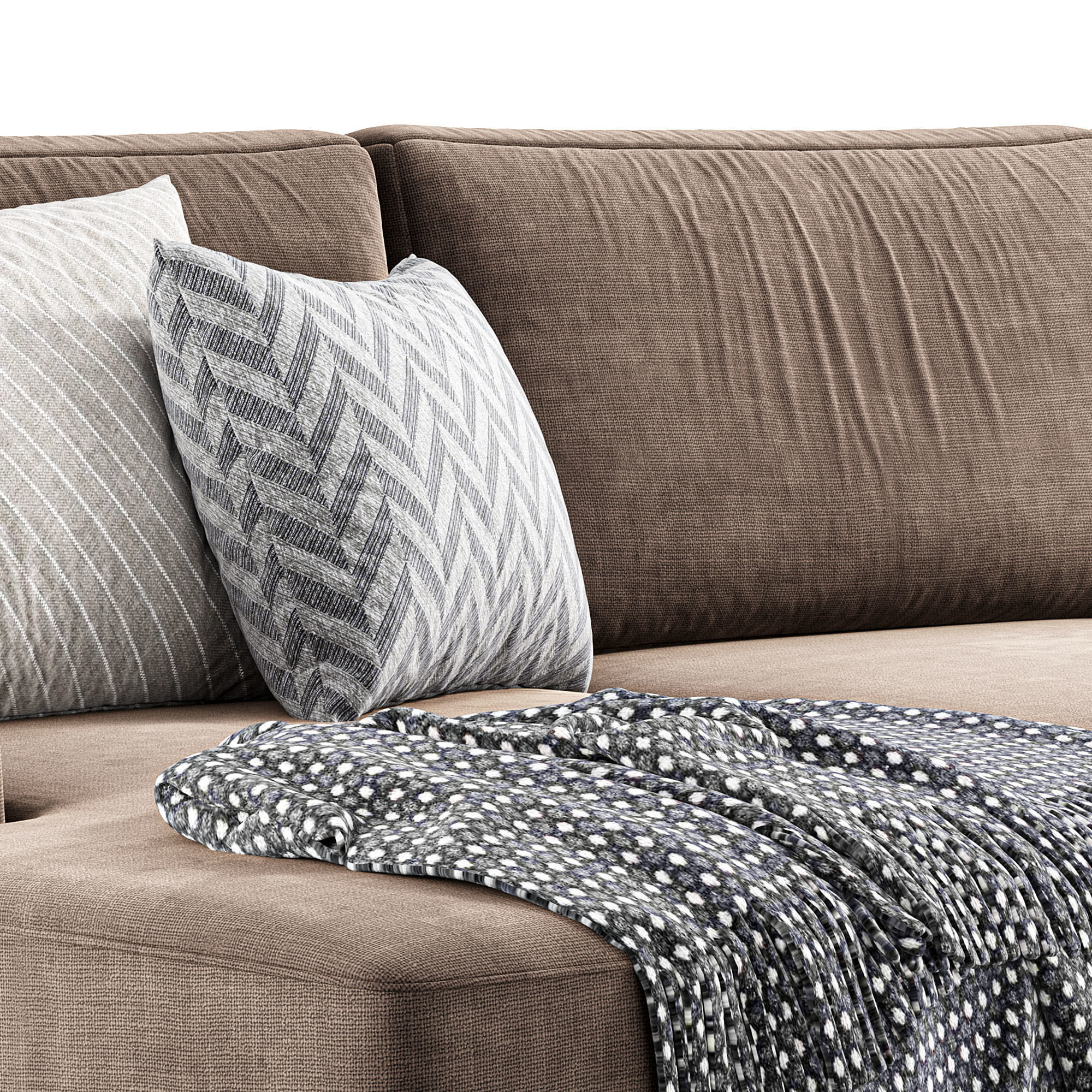 Hamilton Chaise Sectional Sofa By Castlery 3D model CGTrader