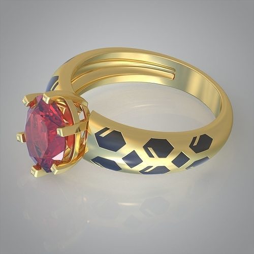Diamond ring 0466 3D printable model 7 3D model 3D printable | CGTrader