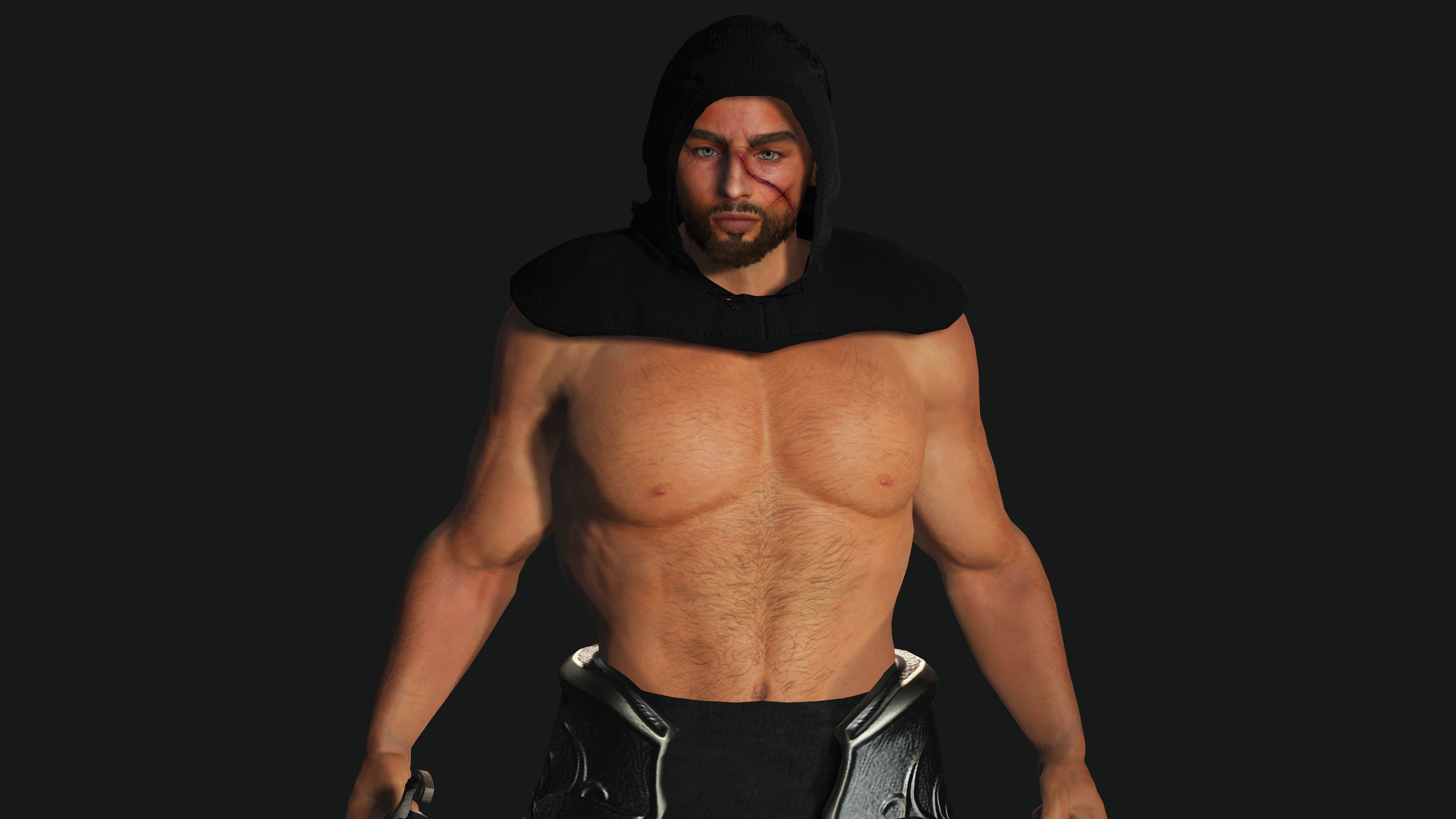 Assassin Character Model 3D model AAA 3D FANTASY MALE ASSASSIN-REALISTIC RIGGED GAME CHARACTER ...