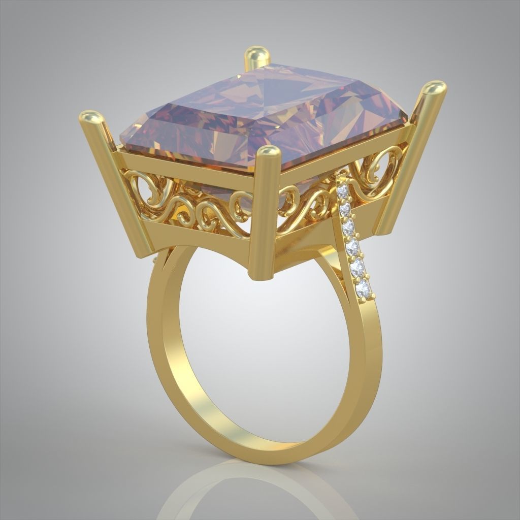 Diamond ring 0503 3D printable model free 3D model 3D printable | CGTrader
