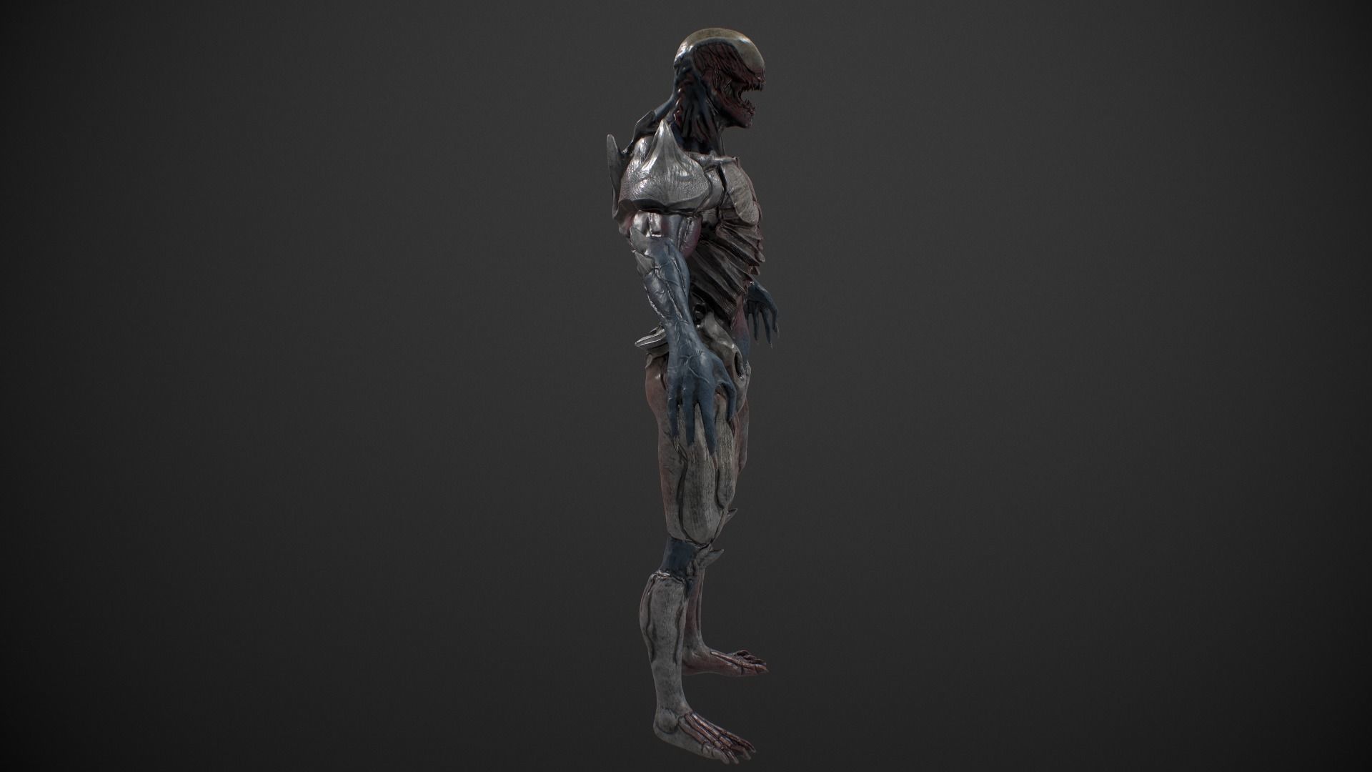 Mutant Humanoid 3D model Mutant 2 Humanoid Monster VR / AR / low-poly | CGTrader