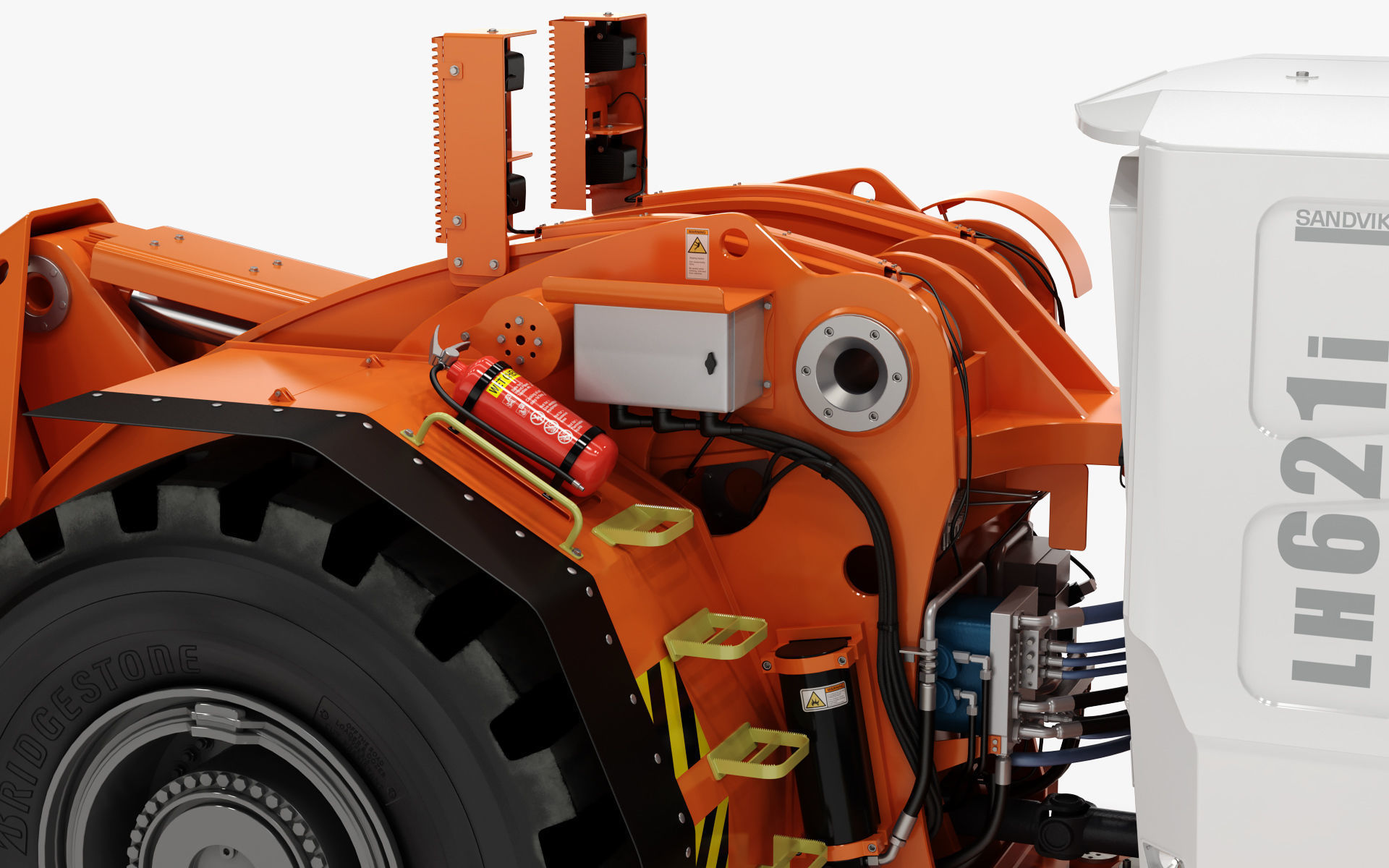 Underground Mining Loader LH621i 3D model | CGTrader