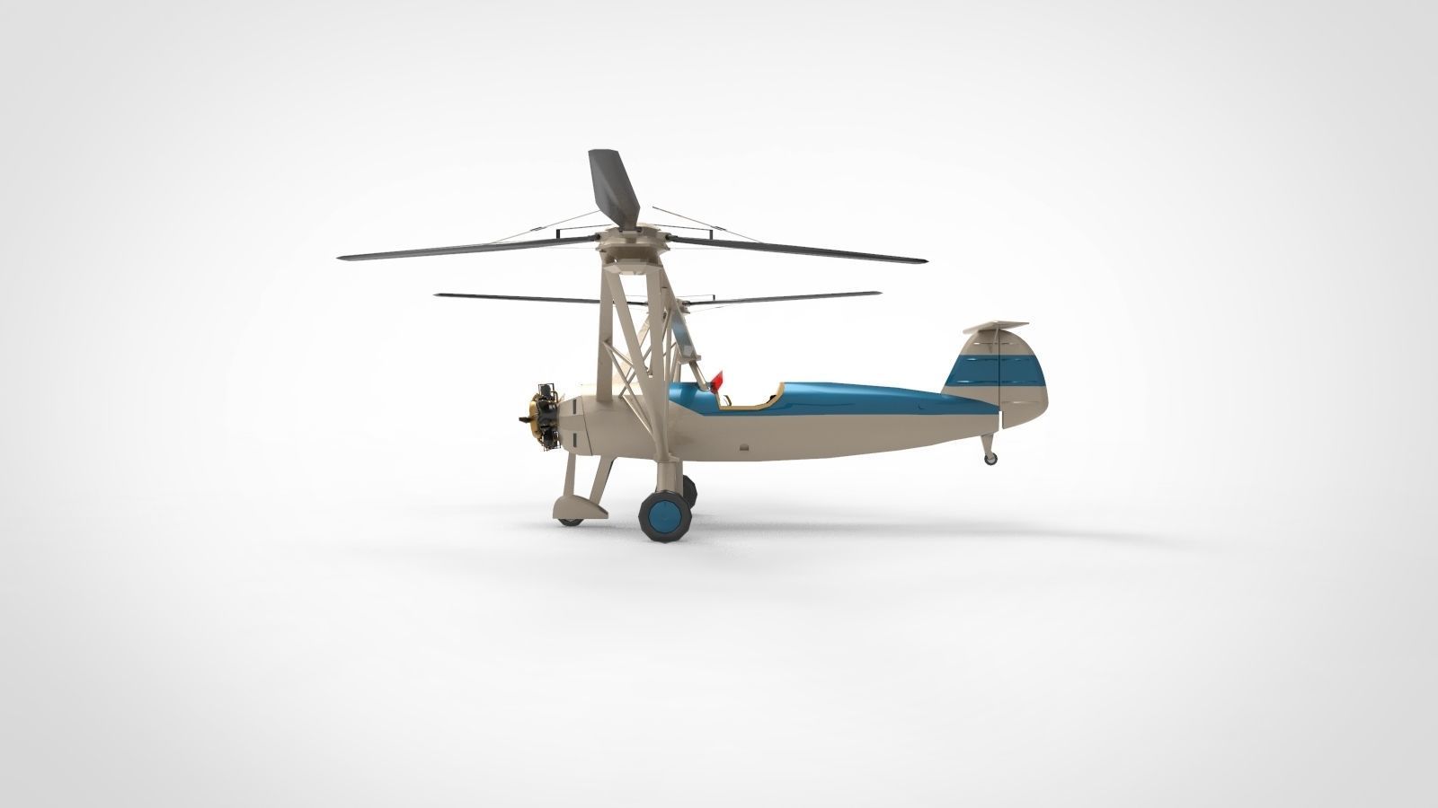 FockeWulf Fw 61 3D model CGTrader