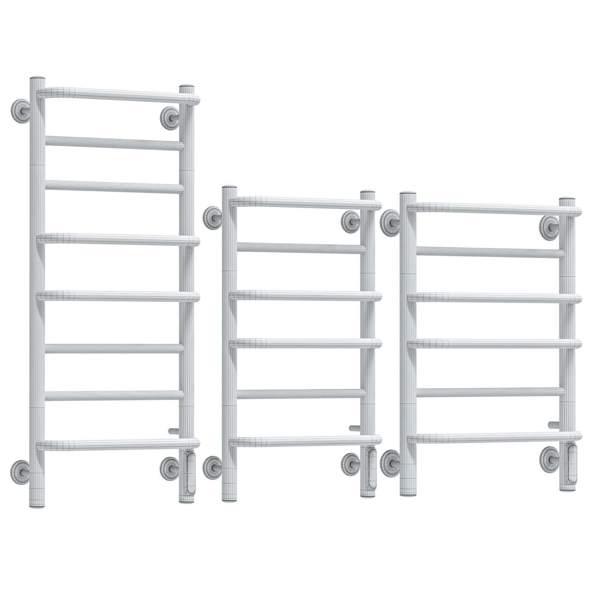 Terminus Electric heated towel rail with thermostat 3D model CGTrader