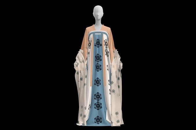 Purple Tang-style chest-length Hanfu YV47334
