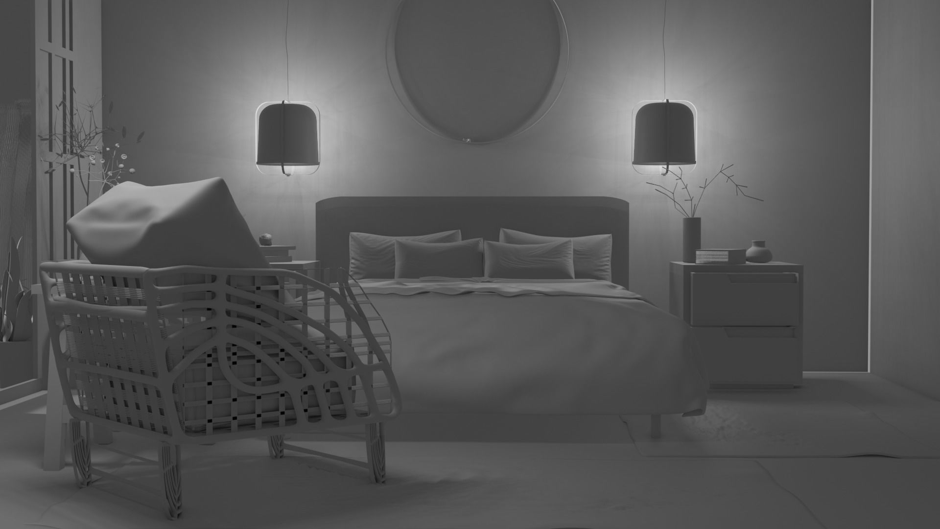 IKEA bedroom collection 3D model CGTrader