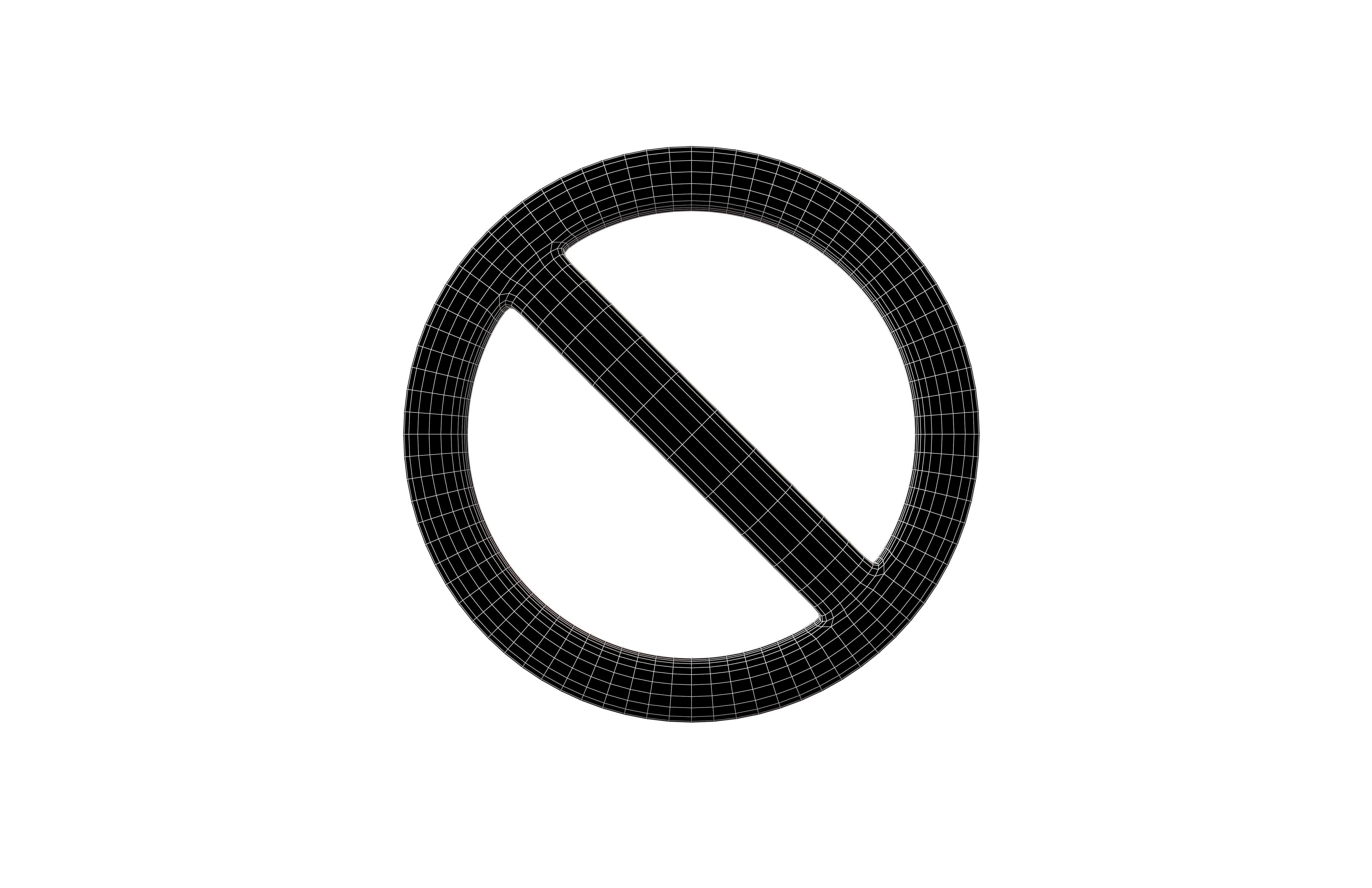 3D model No Symbol v1 002 VR / AR / low-poly | CGTrader